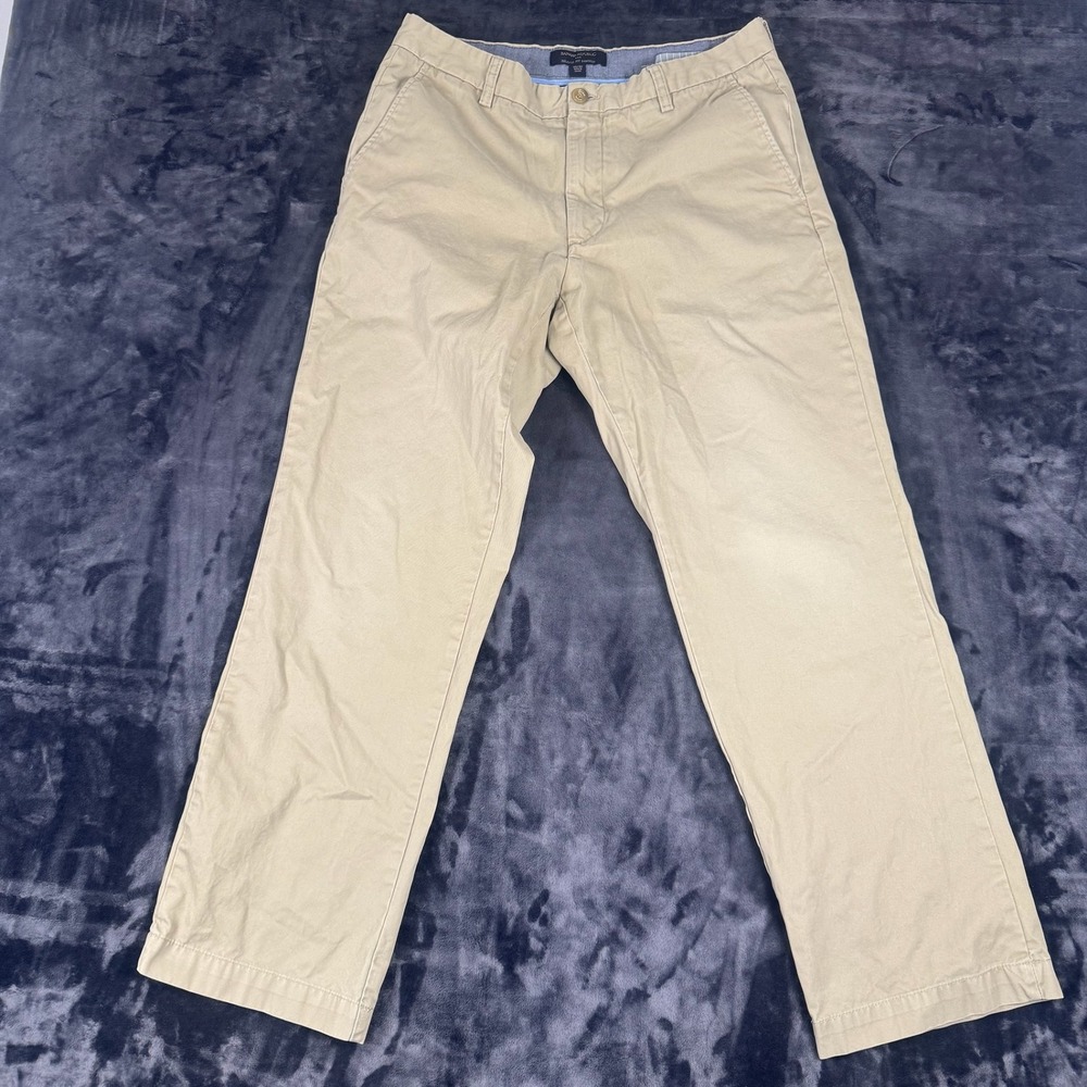 Banana Republic Chino Pants Mens‎ 35x32 Tan Relaxed Fit Dawson Khaki Cotton